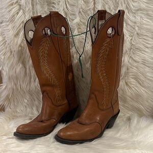 Olathe Boot Co. Tan Leather Western Boots